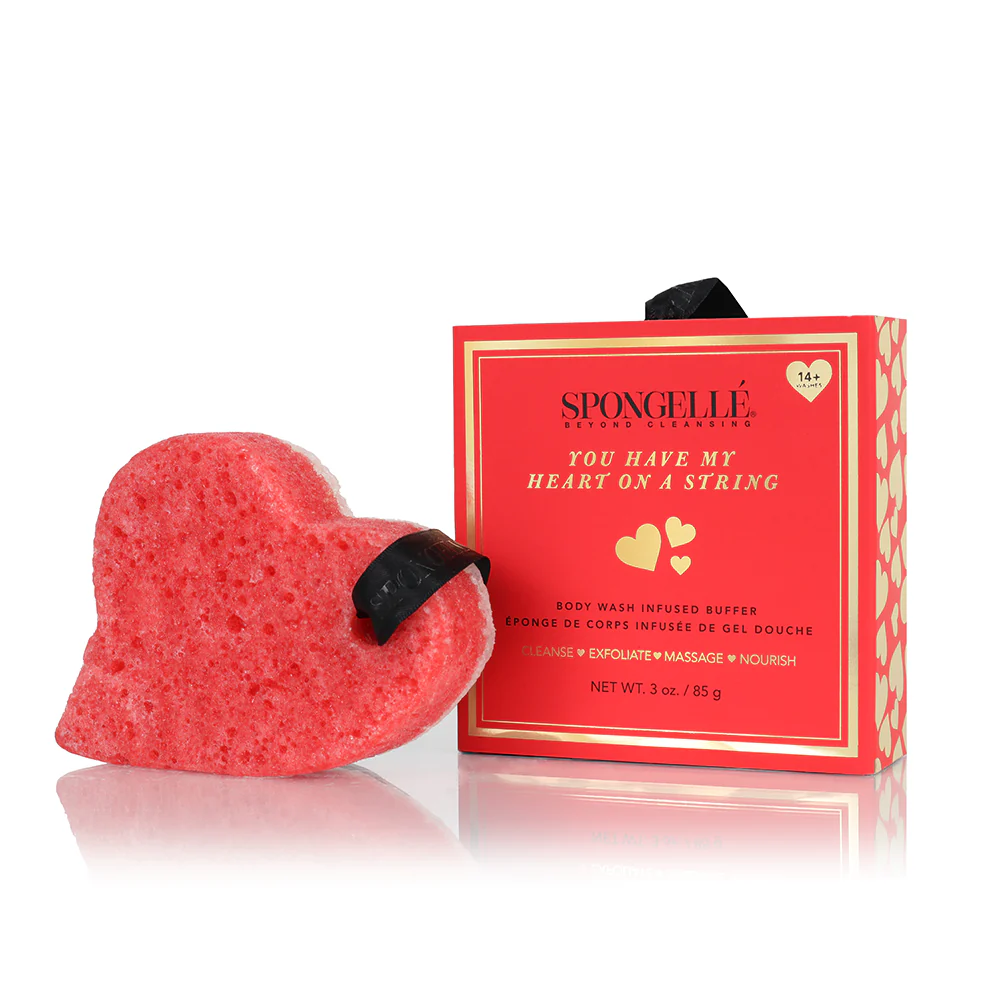 You Have My Heart on a String: Boxed Heart Shaped Sponge - Image 4