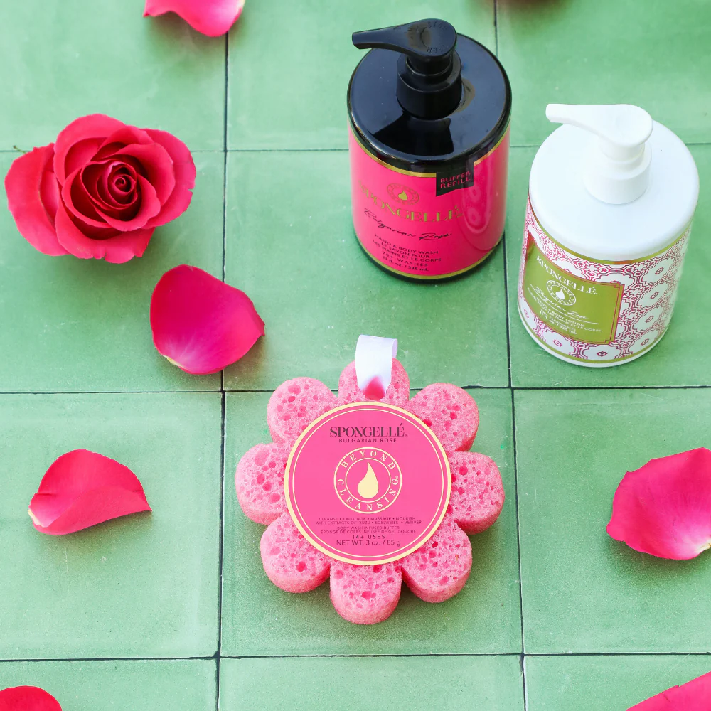 Bulgarian Rose Wild Flower, Body Wash Refill, and Body Lotion Set - Image 2