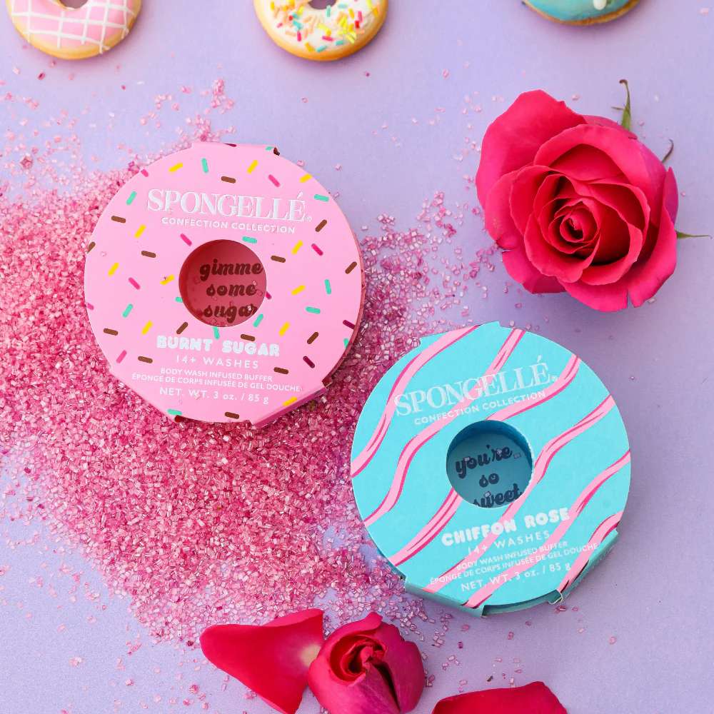 Burnt Sugar & Chiffon Rose Body Buffer Set - Image 2