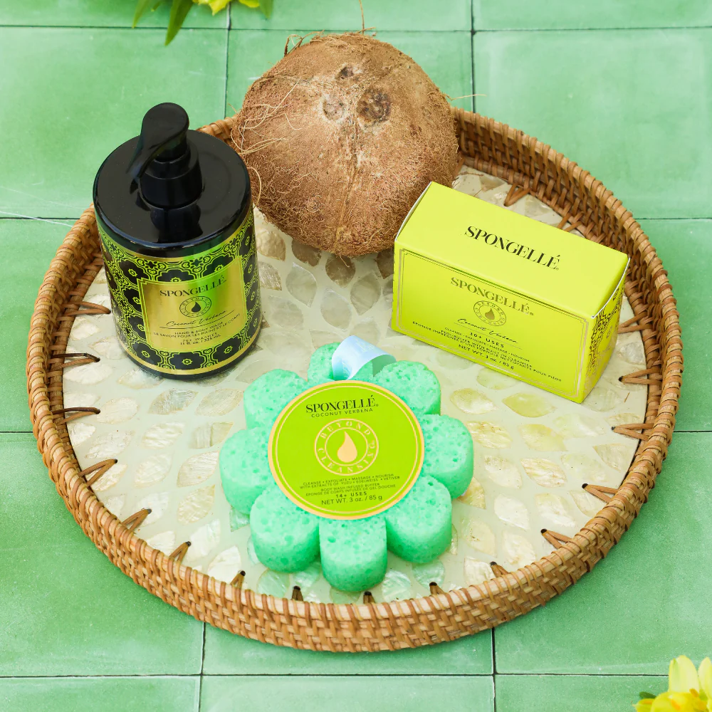Coconut Verbena Wild Flower, Pedi Buffer, and Body Wash Refill Set - Image 2
