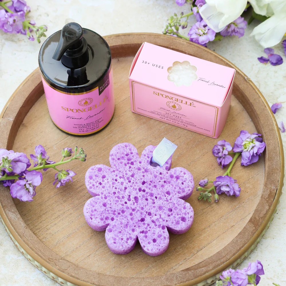 French Lavender Wild Flower, Pedi Buffer, and Body Wash Refill Set - Image 2